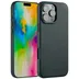 Accezz MagSafe Leather Backcover voor iPhone 16 Pro Max Donkergroen