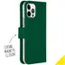 Accezz Wallet Softcase Bookcase iPhone 12 (Pro) Groen