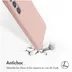 Accezz Liquid Silicone Backcover voor Samsung Galaxy S25 Plus Roze