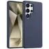 Accezz Liquid Silicone Backcover voor Samsung Galaxy S25 Ultra Donkerblauw