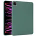 Accezz Liquid Silicone Backcover met penhouder iPad Pro 11 (2018 - 2022) Donkergroen
