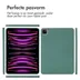 Accezz Liquid Silicone Backcover met penhouder iPad Pro 11 (2018 - 2022) Donkergroen