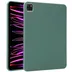 Accezz Liquid Silicone Backcover met penhouder iPad Pro 11 (2018 - 2022) Donkergroen