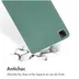 Accezz Liquid Silicone Backcover met penhouder iPad Pro 11 (2018 - 2022) Donkergroen