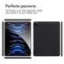 Accezz Liquid Silicone Backcover met penhouder iPad Pro 12.9 (2022) / Pro 12.9 (2021) / Pro 12.9 (2020) Zwart