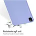 Accezz Liquid Silicone Backcover met penhouder iPad Pro 12.9 (2022) / Pro 12.9 (2021) / Pro 12.9 (2020) Lila