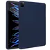 Accezz Liquid Silicone Backcover met penhouder iPad Pro 12.9 (2022) / Pro 12.9 (2021) / Pro 12.9 (2020) Donkerblauw