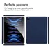 Accezz Liquid Silicone Backcover met penhouder iPad Pro 12.9 (2022) / Pro 12.9 (2021) / Pro 12.9 (2020) Donkerblauw