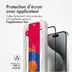 Accezz Gehard Glas Full Cover Screenprotector met applicator iPhone 15 Transparant