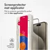 Accezz Gehard Glas Full Cover Screenprotector met applicator iPhone 15 Pro Transparant