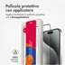 Accezz Gehard Glas Full Cover Screenprotector met applicator iPhone 15 Pro Max Transparant