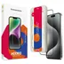 Accezz Gehard Glas Full Cover Screenprotector met applicator iPhone 15 Pro Max Transparant