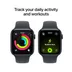Apple Watch SE 3 GPS + Cellular 44mm Aluminium Case met Sport Band - S/M Middernacht