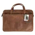 Accezz Leather Laptoptas 16 inch Bruin