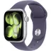 Apple Watch Series 11 GPS + Cellular 42mm Silver Aluminium Case met Purple Fog Sport Band - S/M Zilver