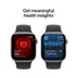 Apple Watch Series 11 GPS + Cellular 42mm Space Grey Aluminium Case met Black Sport Band - M/L Spacegrijs