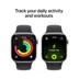Apple Watch Series 11 GPS + Cellular 42mm Space Grey Aluminium Case met Black Sport Band - M/L Spacegrijs