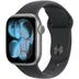 Apple Watch Series 11 GPS + Cellular 42mm Space Grey Aluminium Case met Black Sport Band - S/M Spacegrijs