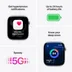 Apple Watch Series 11 GPS + Cellular 42mm Space Grey Aluminium Case met Black Sport Band - S/M Spacegrijs