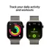 Apple Watch Series 11 GPS + Cellular 42mm Natural Titanium Case met Natural Milanese Loop Titanium