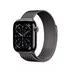 Apple Watch Series 11 GPS + Cellular 42mm Slate Titanium Case met Slate Milanese Loop Titanium