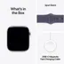 Apple Watch Series 11 GPS + Cellular 46mm Silver Aluminium Case met Purple Fog Sport Band - M/L Zilver