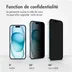 Accezz Gehard Glas Privacy Screenprotector iPhone 15 Plus Transparant