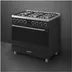 Smeg B91GMMBNLK2 Mat zwart