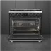 Smeg B91GMMBNLK2 Mat zwart
