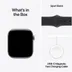 Apple Watch Series 11 GPS + Cellular 46mm Space Grey Aluminium Case met Black Sport Band - S/M Spacegrijs