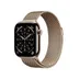Apple Watch Series 11 GPS + Cellular 46mm Gold Titanium Case met Gold Milanese Loop - S/M Titanium