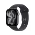 Apple Watch Series 11 GPS + Cellular 46mm Jet Black Aluminium Case met Black Sport Band - M/L Zwart
