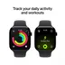 Apple Watch Series 11 GPS + Cellular 46mm Jet Black Aluminium Case met Black Sport Band - M/L Zwart