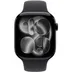 Apple Watch Series 11 GPS + Cellular 46mm Jet Black Aluminium Case met Black Sport Band - S/M Zwart
