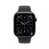 Apple Watch Series 11 GPS + Cellular 46mm Slate Titanium Case met Black Sport Band - S/M Titanium