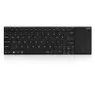 Rapoo E2710 Draadloos multimedia toetsenbord met touchpad Zwart