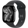 Apple Watch Series 11 GPS 46mm Jet Black Aluminium Case met Black Sport Band - S/M Zwart