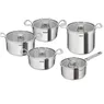 Tefal Set 5-delig (hoge kookpan 22 steelpan 18 kookpan 16/20/24)