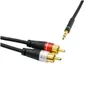 Oehlbach SL AUDIO CABLE 3.5 - 2xRCA 2,0 M Zwart