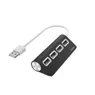 Hama USB-HUB, 4-POORTS, USB 2.0, 480 MBIT/S Zwart