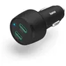 Hama Auto-Oplader, USB-C, Power Delivery (PD) (1x25W, 1x20W),45W Zwart
