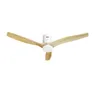 Hombli Smart Ceiling Fan & Light - White & Light Wood