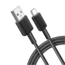 Anker 322 USB-A to USB-C Cable Nylon 0.9M Zwart