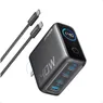 Anker Zolo 140W Charger 4-Port PD 3.1 with smart display 3C1A 1xUSB-C cable