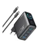 Anker Zolo 140W Charger 4-Port PD 3.1 with smart display 3C1A 1xUSB-C cable