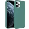 Accezz Liquid Silicone voor Apple iPhone 12 (Pro) Donkergroen