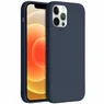 Accezz Liquid Silicone voor Apple iPhone 12 (Pro) Donkerblauw