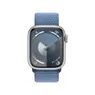 Apple Watch Series 9 41mm Zilver Aluminium Sport Loop Winterblauw