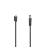 Hama USB-C-kabel, USB-C-stekker - USB-B-stekker, USB 2.0, 480 Mbit/s, 1,50 m