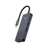 Rapoo USB-C Multiport Adapter, 8-in-1, grijs